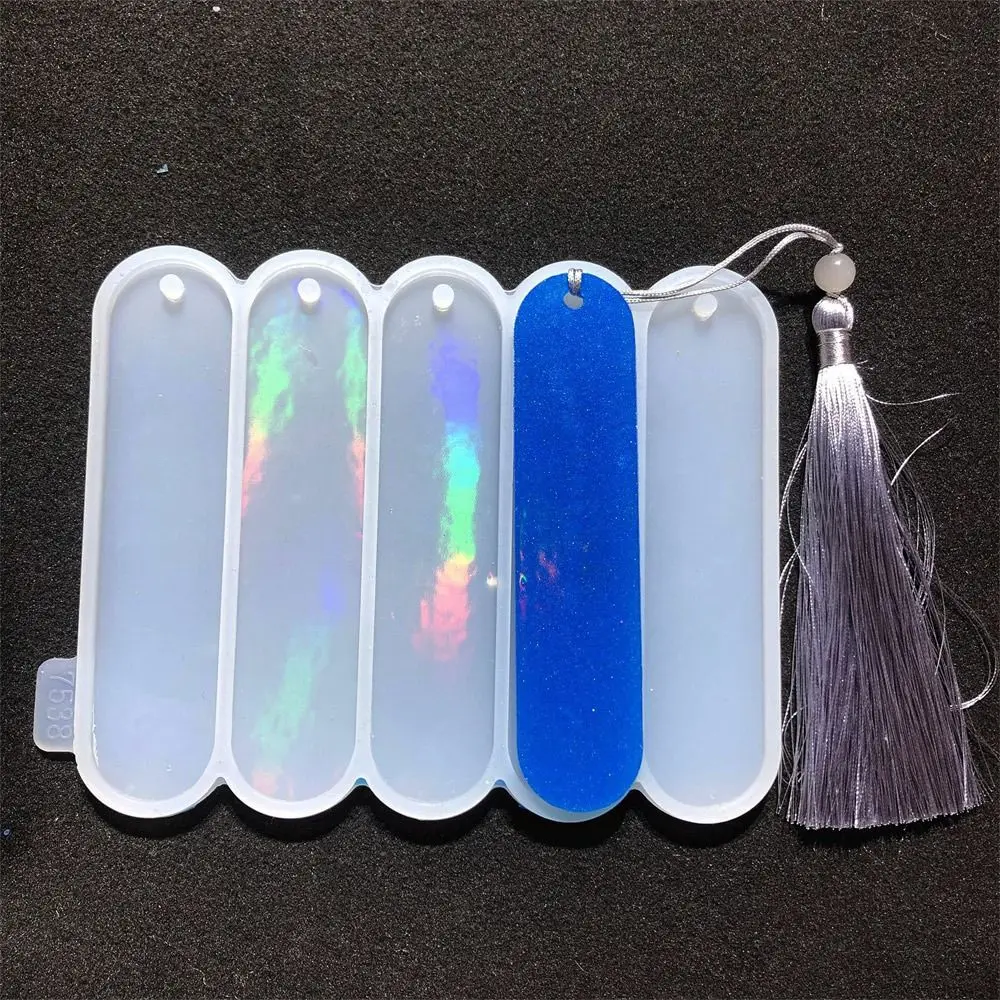 

New Laser Bookmark Silicone Mold Multi Shape Epoxy Resin Mould Holographic Light For DIY Decor Craft Jewelry Making Tools