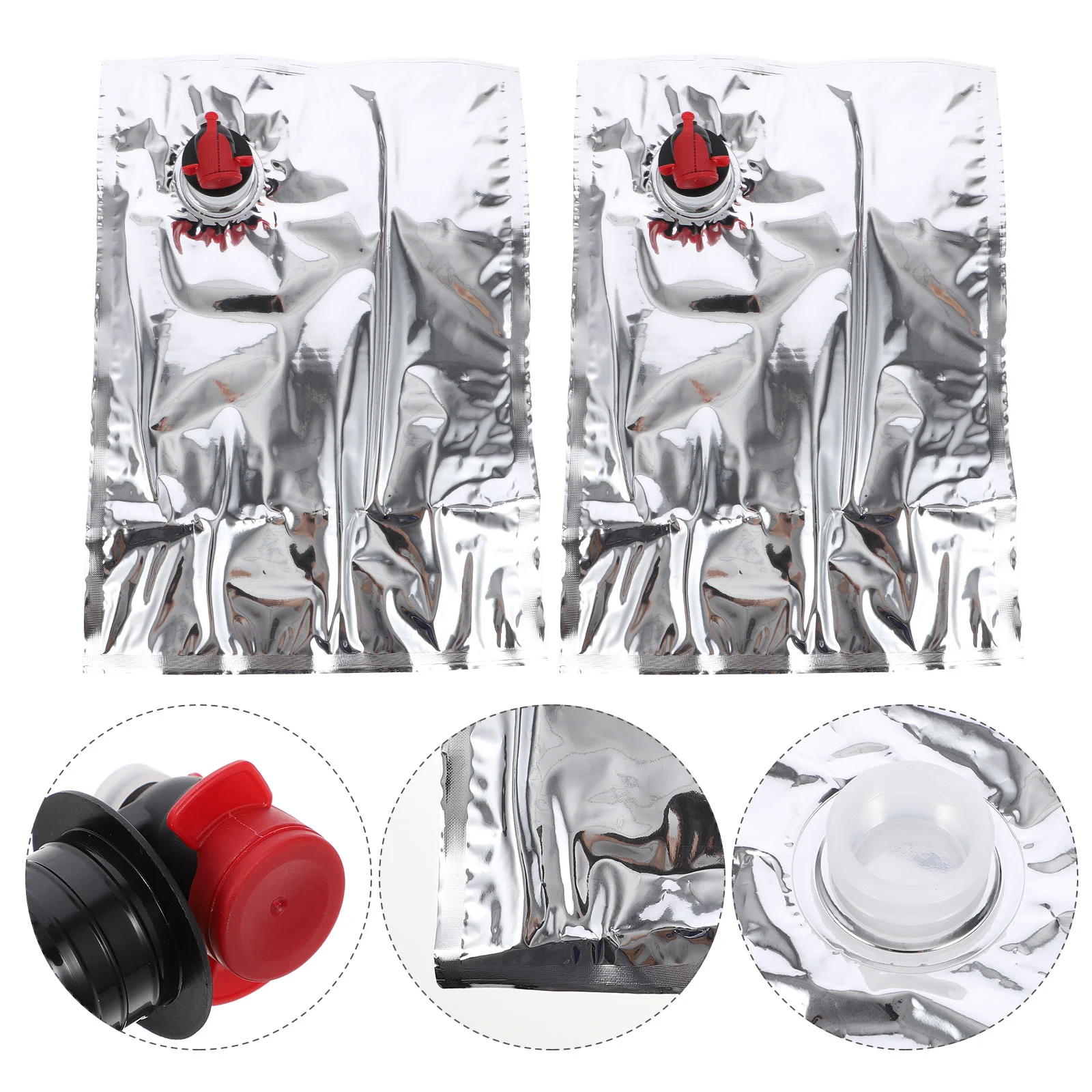

10 Pcs Boxed Liquid Packing Bag Valves Bags Vessel Butterflies Tap Container Carrying Case