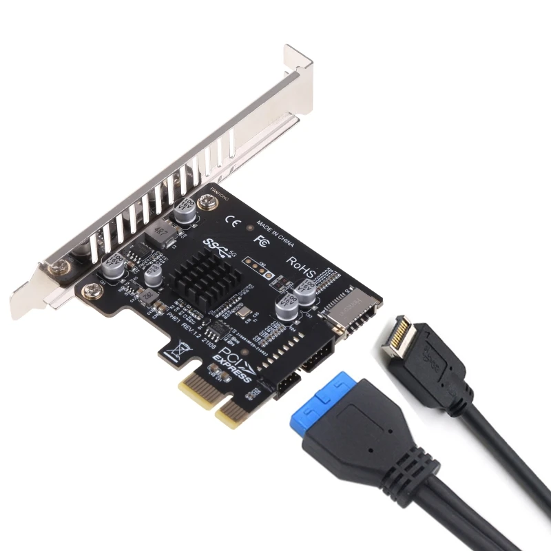 PCI-E — USB3 Type-E Передняя панель Type-C 19P Плата расширения для X1–X16