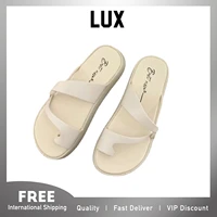 lux official summer trendy style french fashion vintage roman open slides for women walking sandals footwear for female