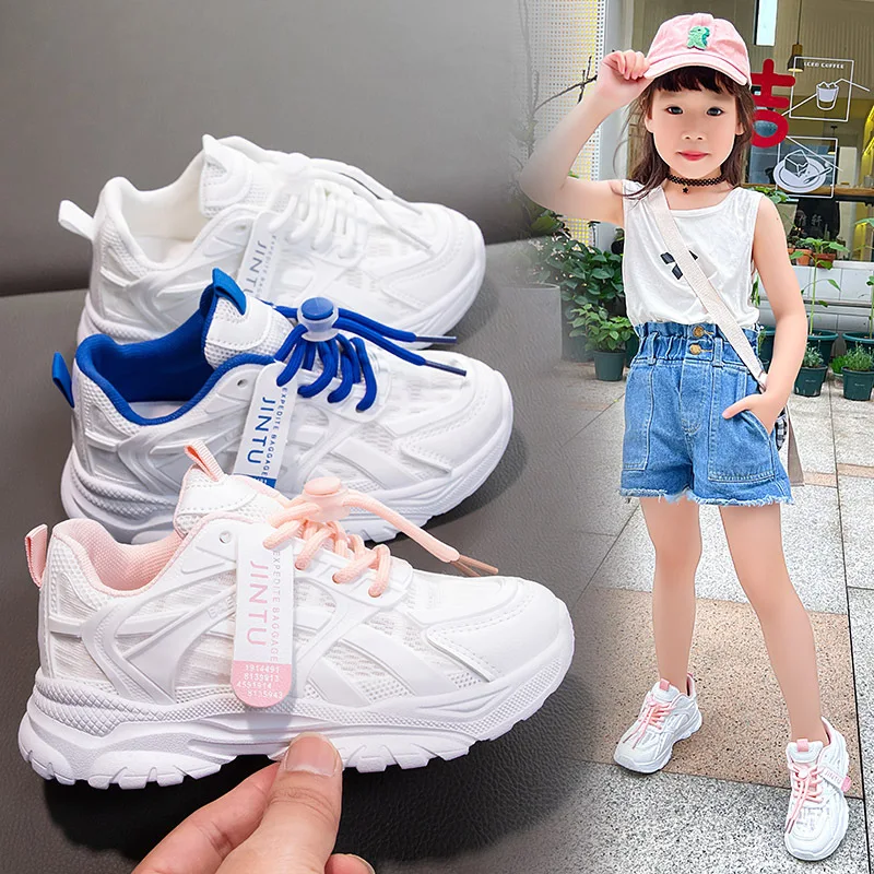 

Autumn Summer Kids Casual Platform Shoes Children's White Fashion All-match Boy Girl Sports Shoes Casual Shoes 26-36