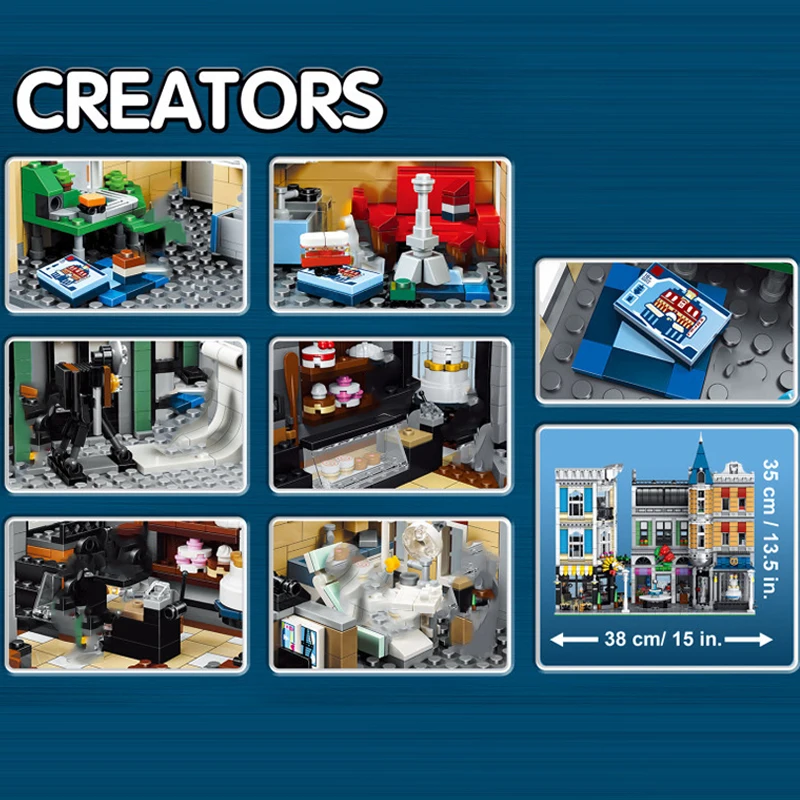 4002 шт. Детский конструктор городской центр