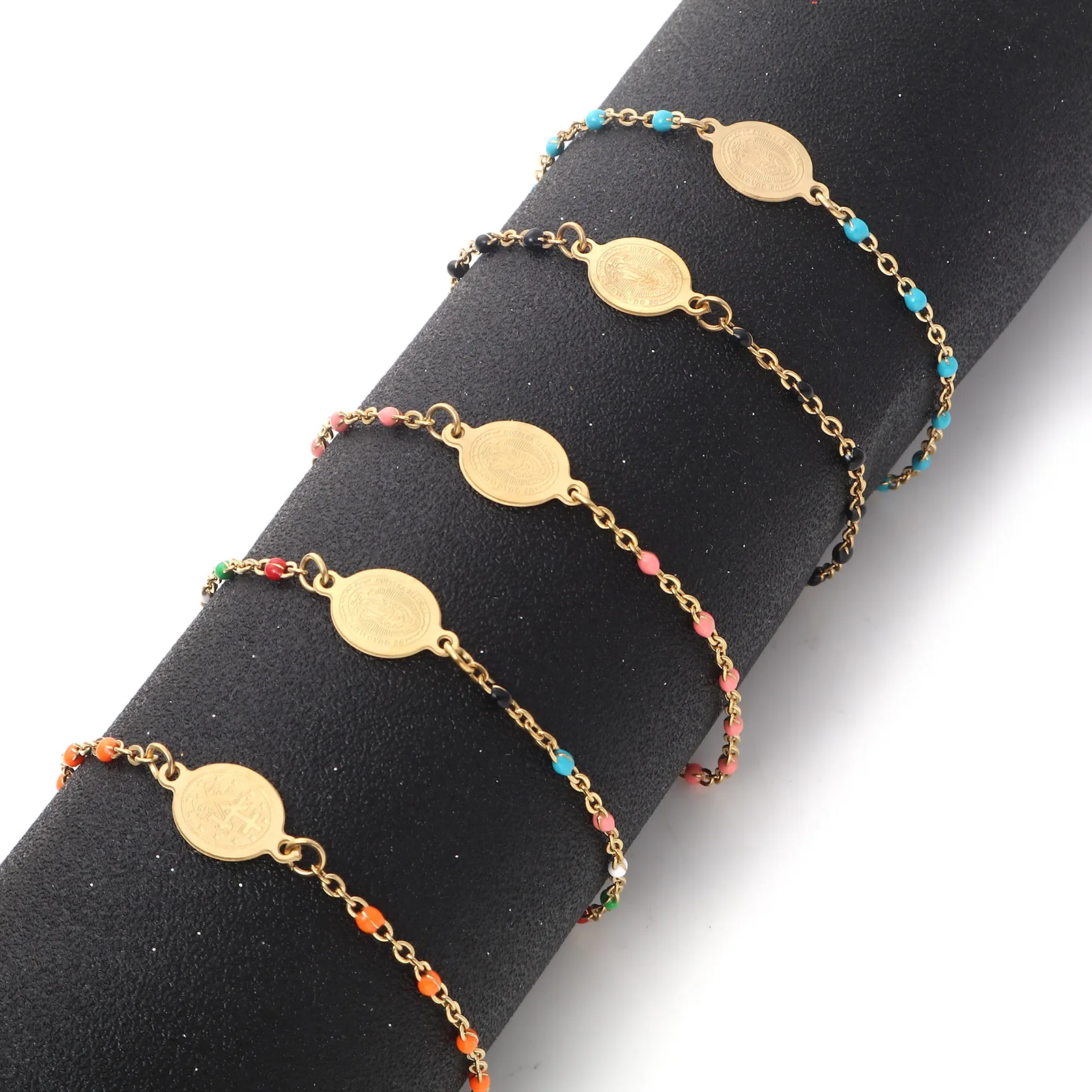 1 шт. эмалированный браслет из нержавеющей стали 304