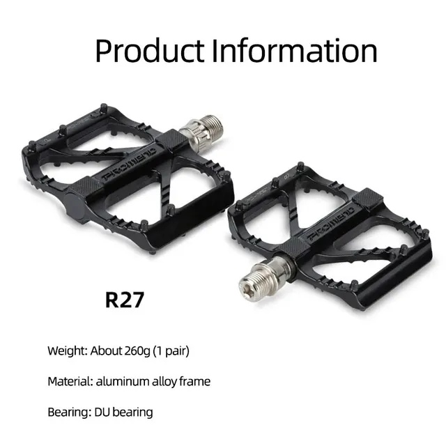 R27 Road Bicycle Pedal Non Slip DU Bearing Bike Pedal Light Weight Cycling Platform Classic Pedal Cycling Accessories 4