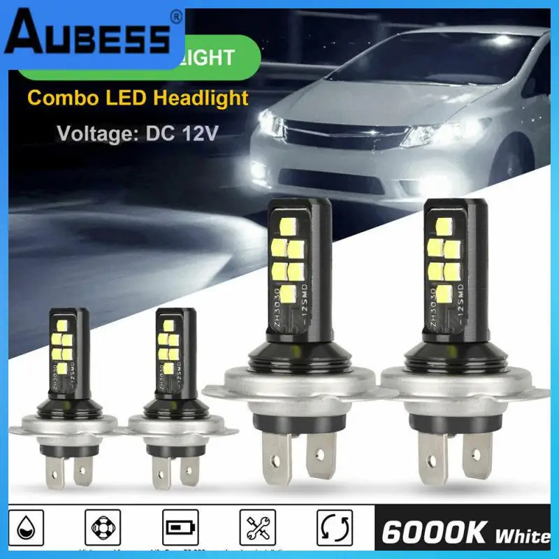 

Superbright Headlight 0w 52000lm 6000k Led Headlight Universal Led Car Light Headlamp Durable Car Accessories Led Lights H7 H4
