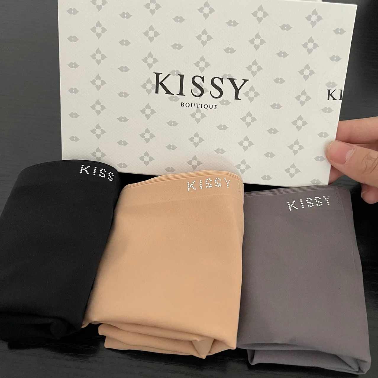 Summer new Kissy thin 3-in-1 mid-rise women's panties box