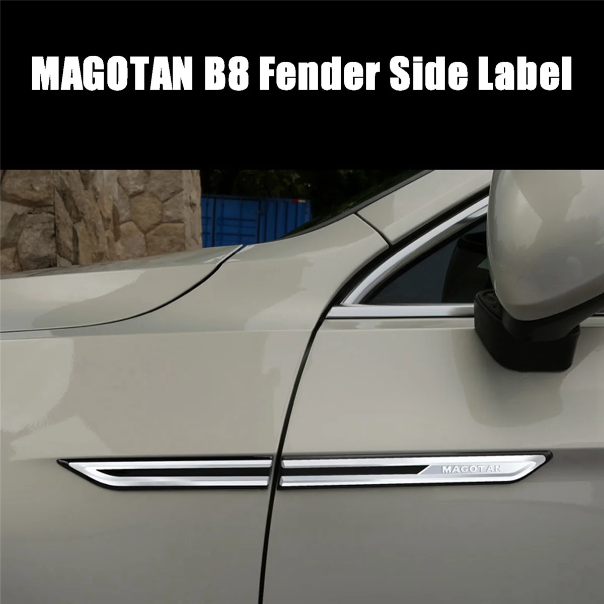 Хромированная декоративная наклейка на боковое крыло автомобиля аксессуары для