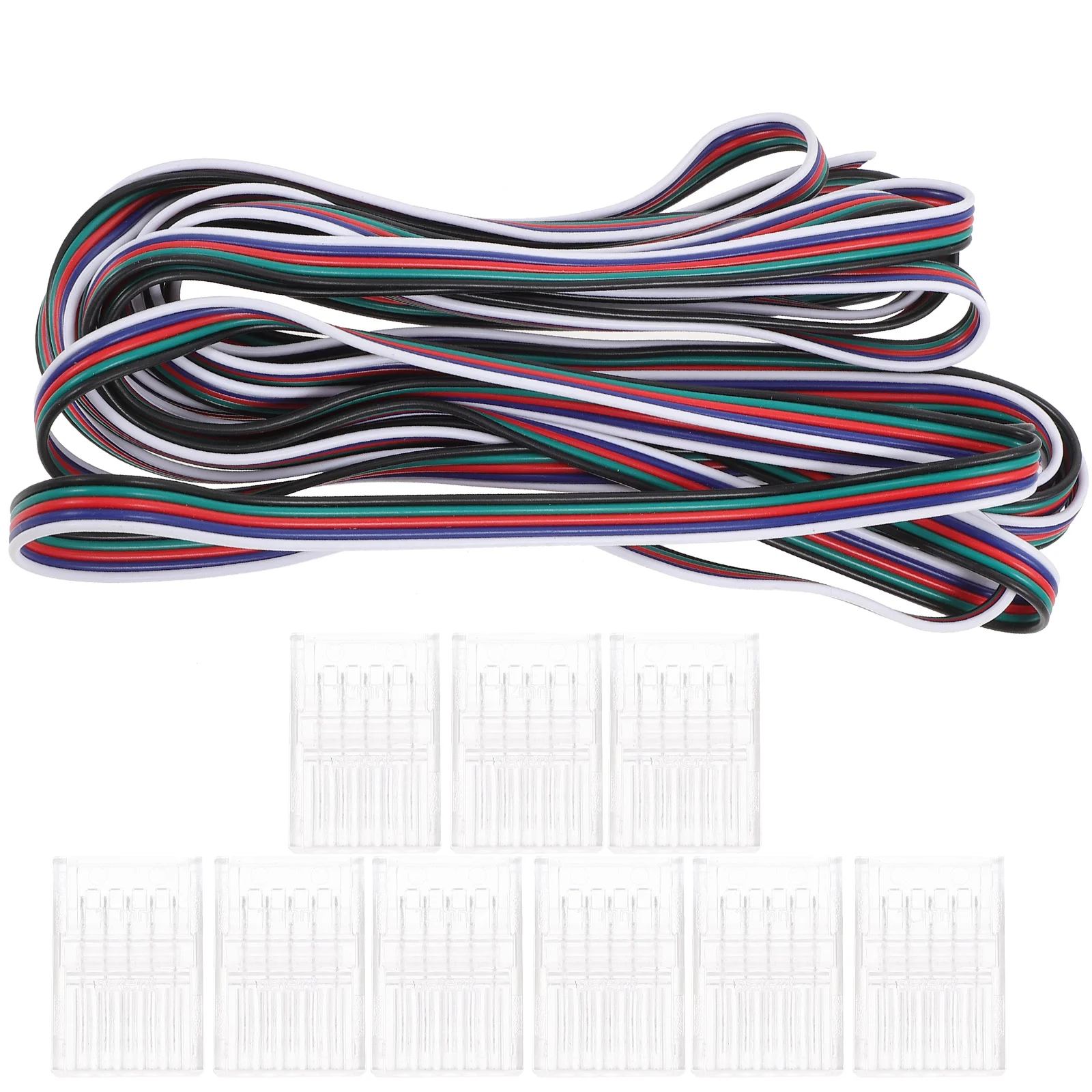 

Led Strip Connectors Connector Lightpin Rgb Adapter Solderless Lighting Terminal Extension Accessories Kit Clipswire Gapless