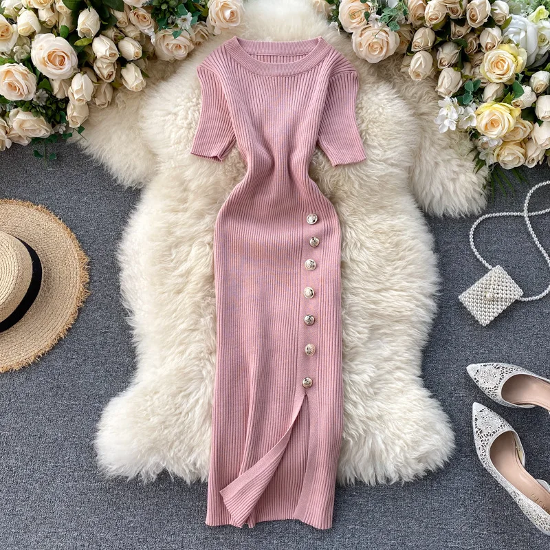

2020 Women's New Solid Color Short Sleeve Maternity Dresses White