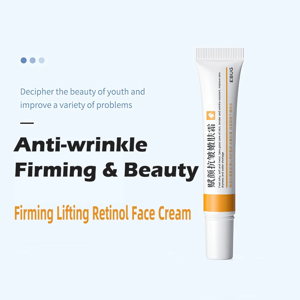 Крем для лица Retinol 20 г упругости, лифтинга, против старения, удаляющий морщины и мелкие линии, осветляющий и увлажняющий уход за кожей лица.