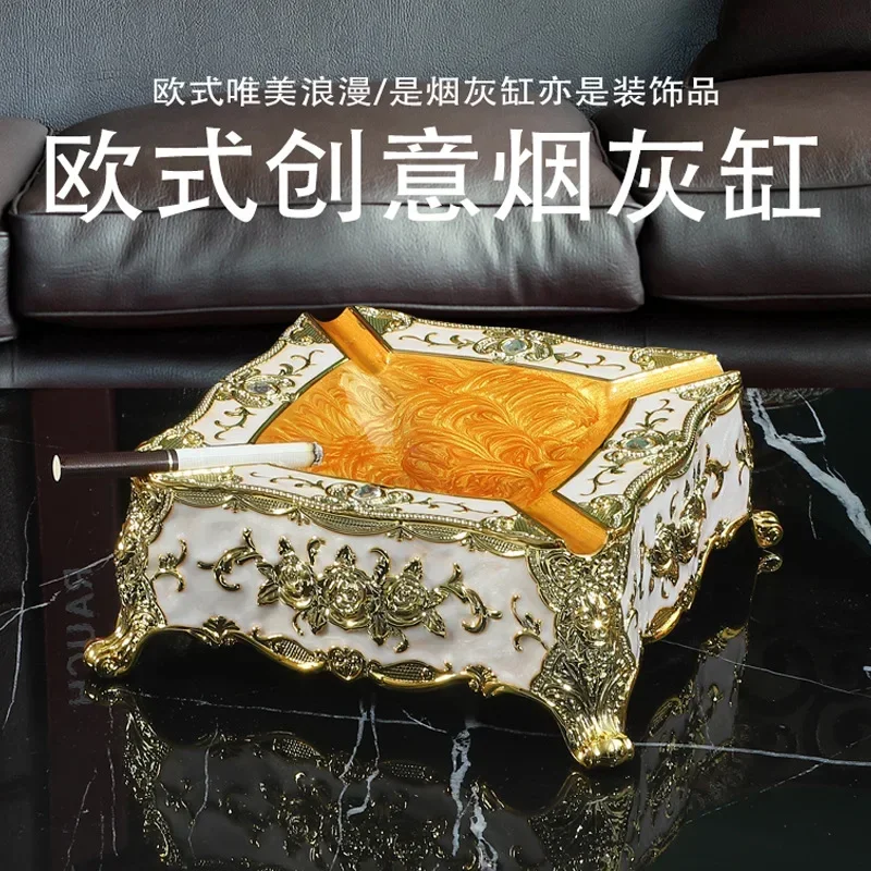 Пепельница квадратная эмалированная ручной работы роскошный изысканный