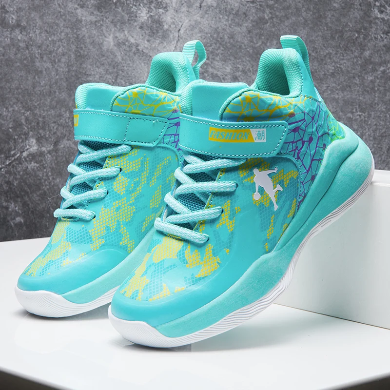 Shoes for Kids Sneakers Thick Sole Non-slip Children Sports Shoes Child Boy Basket Trainer Shoes New Boys Brand Basketball