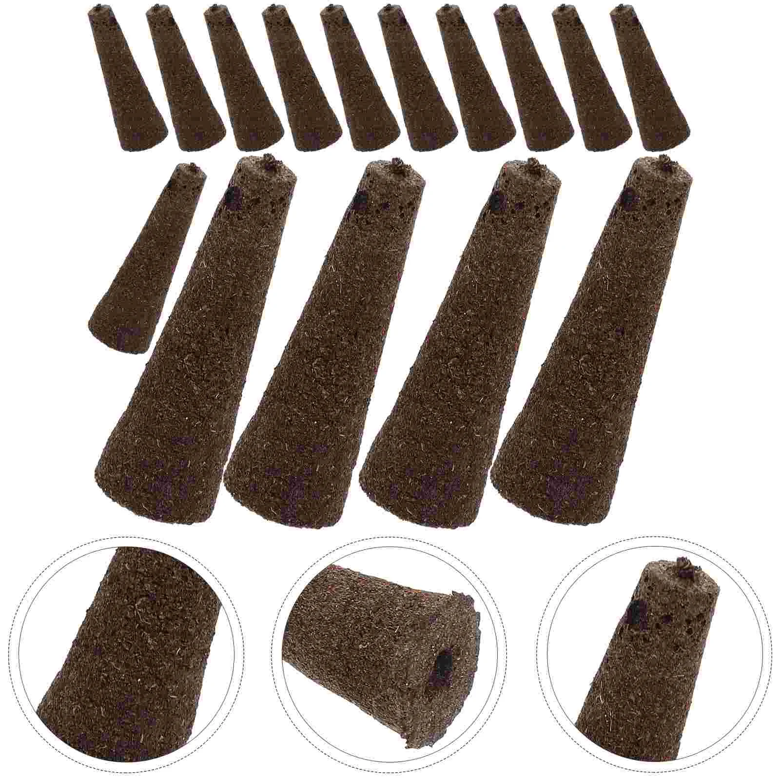 

50 Pcs Hydroponic Plants Cone Shape Hydroponic Sponges Soil-free Sponges Sponges For Hydroponic Planting Planting Sponge