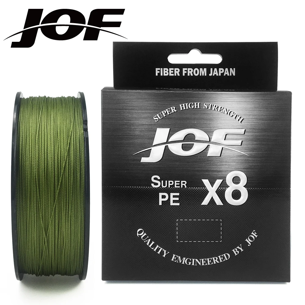 

JOF Pesca Carp Fly Fishing line peche PE Braided Multifilamento Wire 8 Strands Accessories 500M 15-100LB Cord New Line