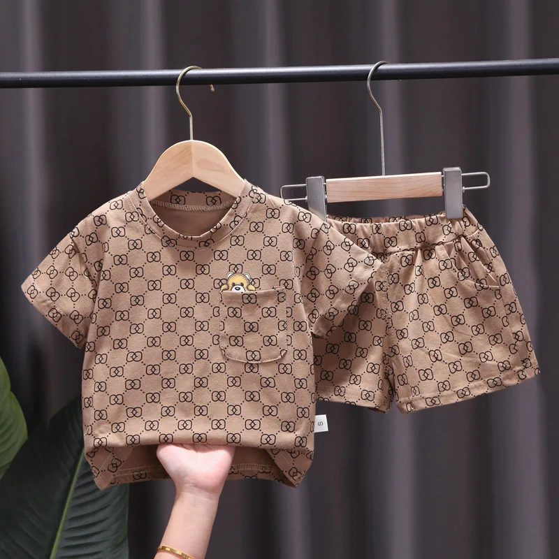 

2pcs Boys Summer Clothes Sets Children Fashion Shirts Shorts Outfits for Baby Boy Toddler Tracksuits 0-5 Years Boy Clothing Set