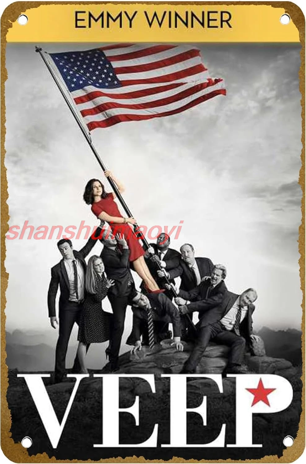 Винтажная металлическая вывеска Veep (2012)