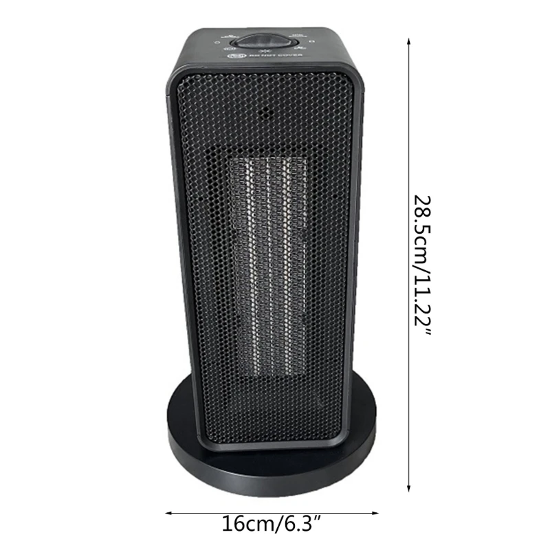 

CPDD Space Heater for Indoor Use 500W Electric Fashion PTC Heater Quiet Room Thermostat Heater Safe for Office Bedroom