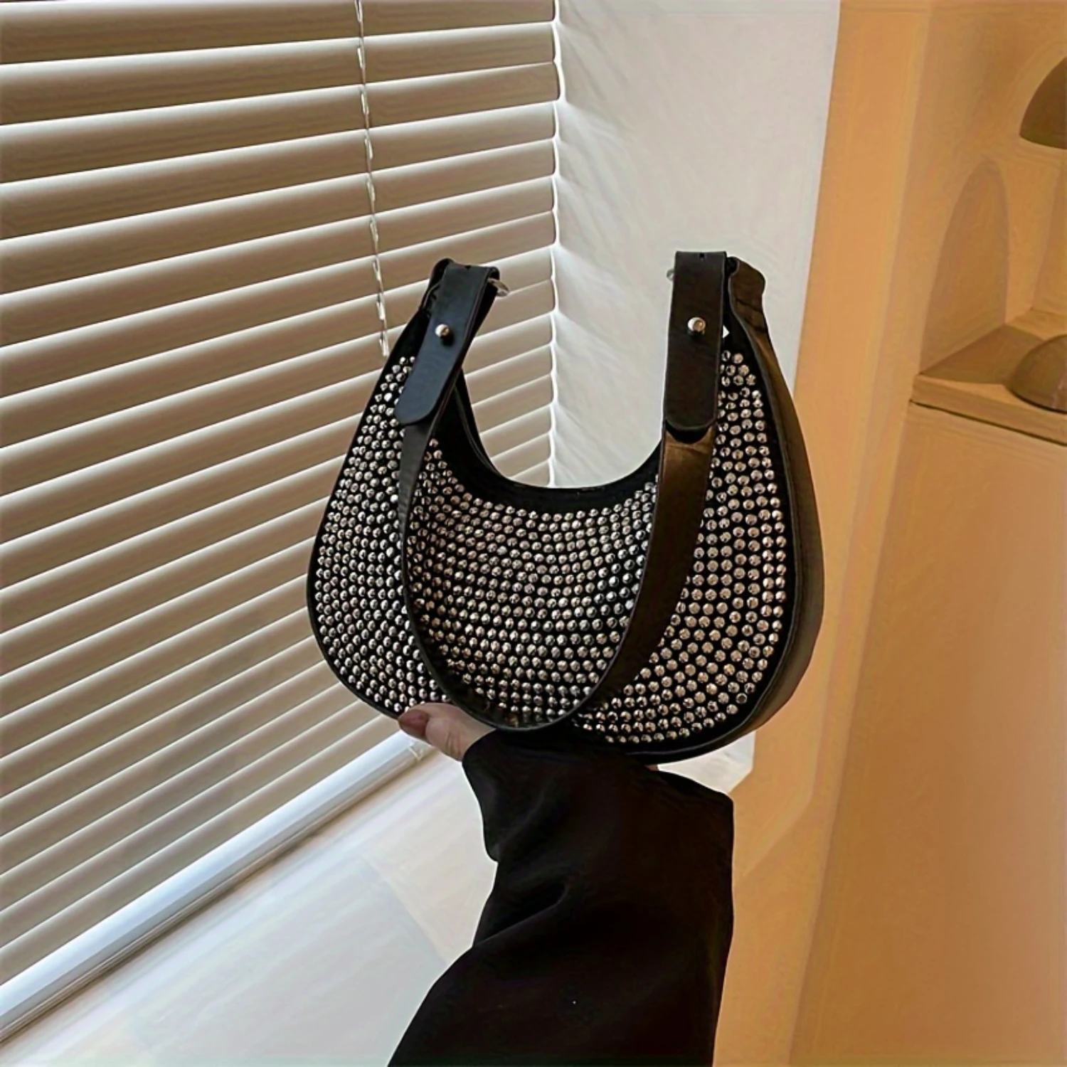 Мини-модная сумка через плечо модная сумка-хобо под мышками женская повседневная