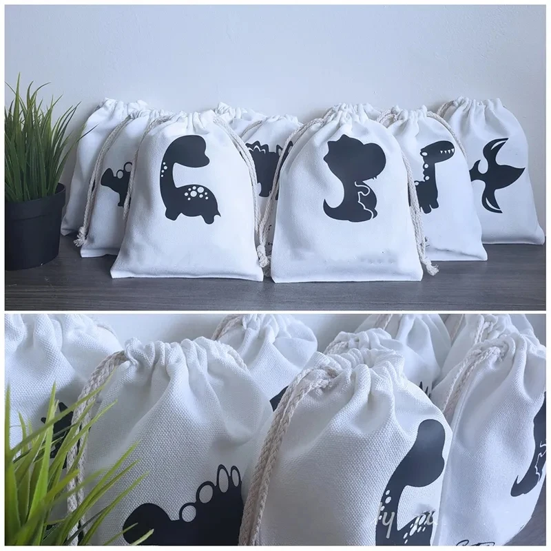 12 динозавр спасибо наносите подарочные пакеты мальчик девочка детский душ