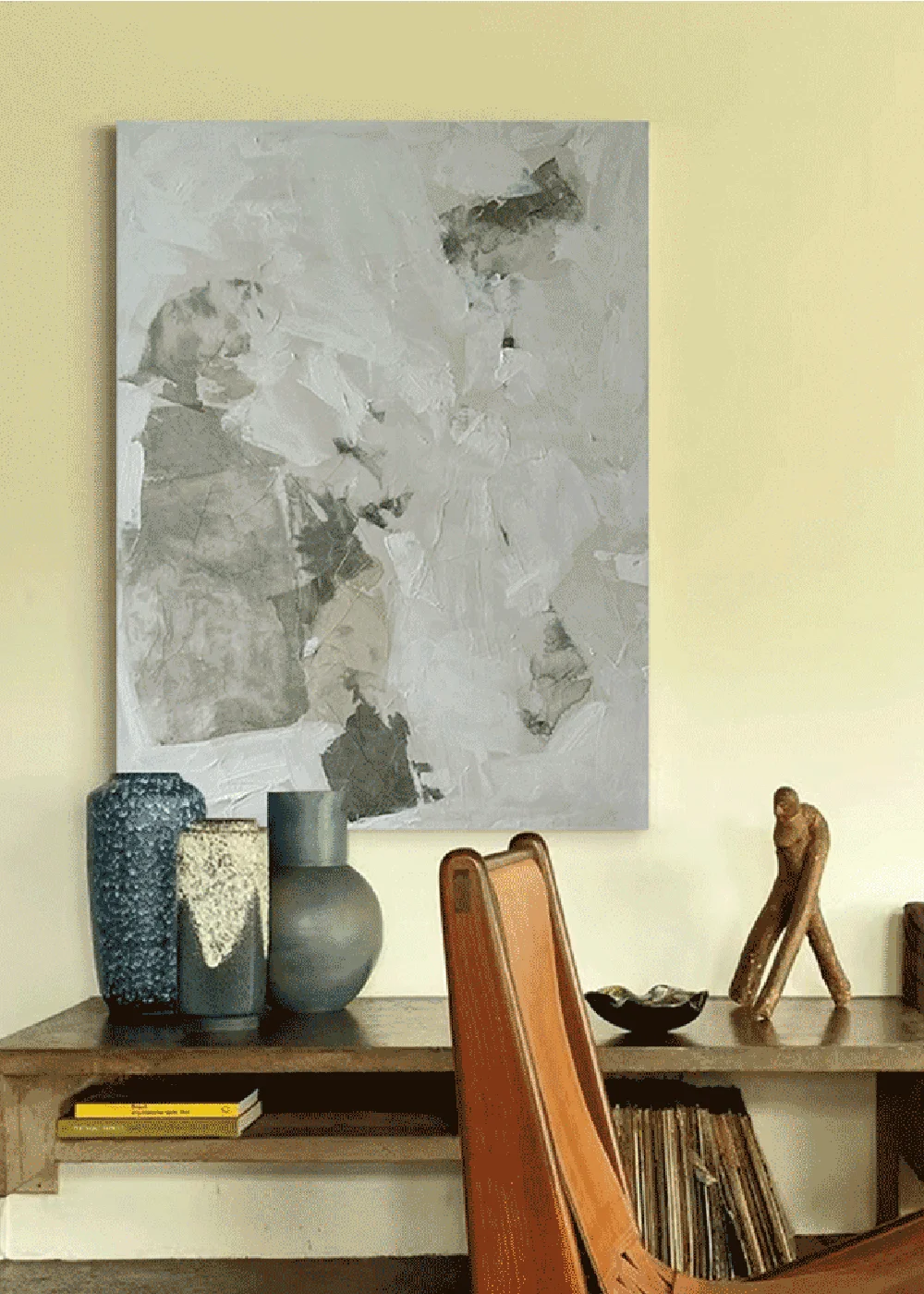 

100% Hand Painted Abstract Simple Color Block Oil Painting Thick Texture Canvas Modern Wall Art Home Living Room Bedroom Decor