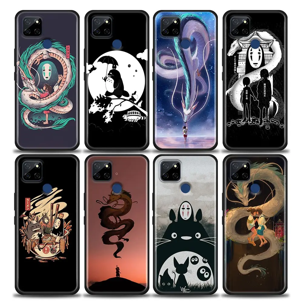 

Anime Spirited Away Totoro Funda Coque Case for Realme 5 6 7 7i 8 8i 9 C1 C2 C3 C21 C25 C15 C12 XT GT Master C35 Neo2 3 Pro Case