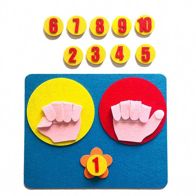 

Kids Montessori Toys Materials DIY Non-woven Math Toys Numbers Counting Toy Educational Learning Toys for Children Teaching Aids