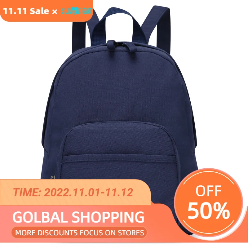 

SUN EIGHT Cute backpack school college student solid color bag lightweight classic girl