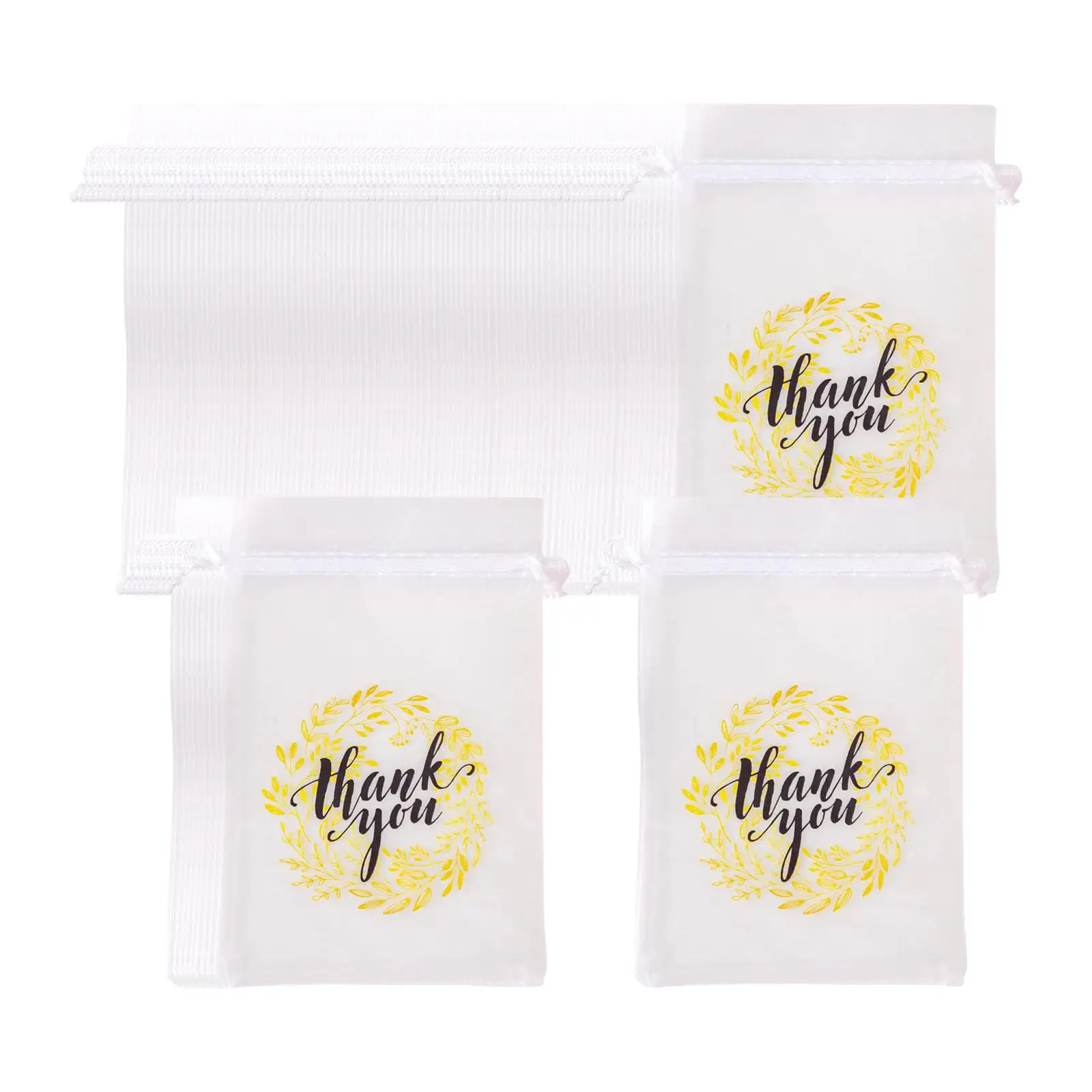 100х портативные подарочные пакеты Подарочная коробка для конфет мешочки