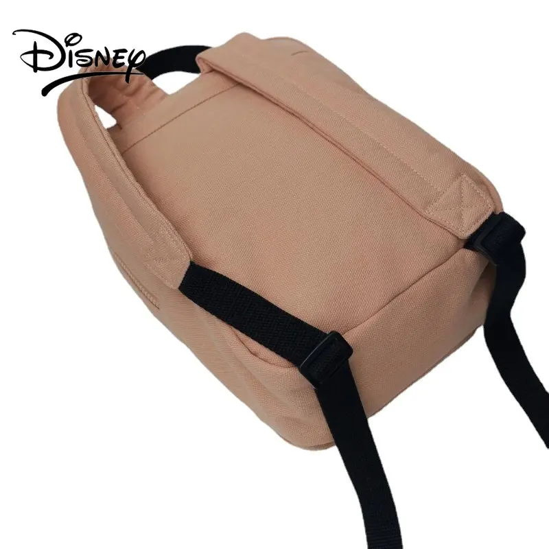 Disney Mickey Mouse Shoulder Backpack New Retro Canvas Brown Sketch Minnie Print Children's Backpack Schoolbag