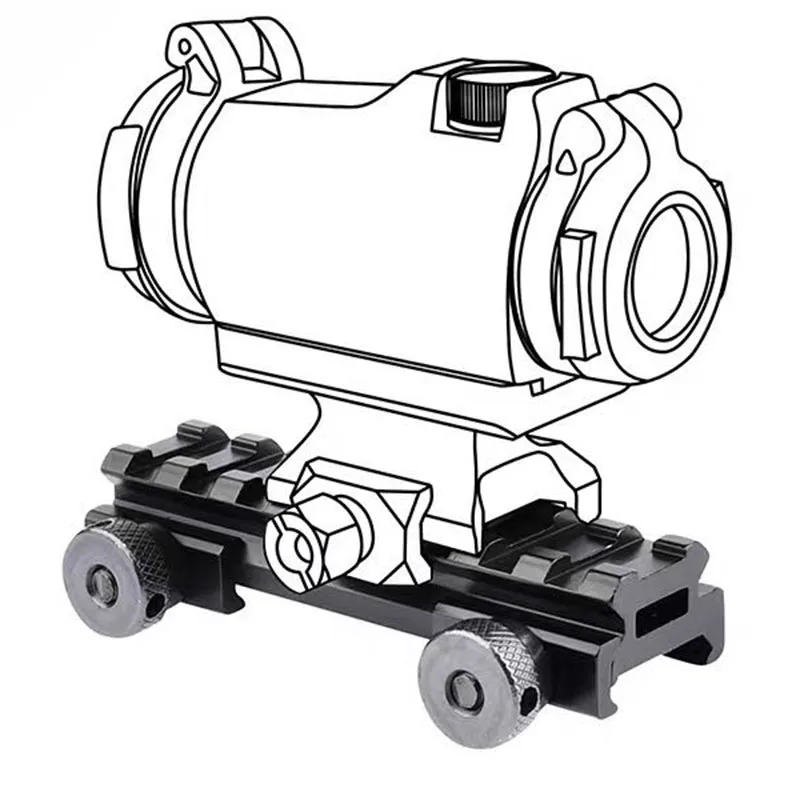 

Picatinny Weaver Red Dot Rifle Scope Mount Rail Elevated Extension Base