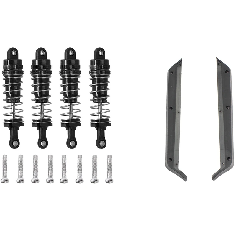

4Pcs Shock Absorber For Wltoys 144001 1/14 With Bottom Edge Protection Bottom Side Guard For Wltoys 124019 1/12 RC Car