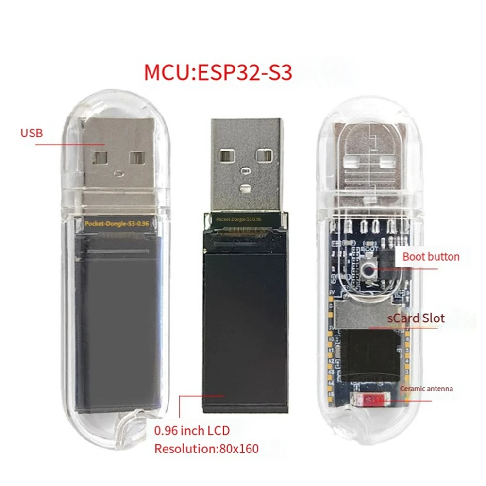 Фото 【РАСПРОДАЖА К ПОДВЕЛИГОДНИЧЕСКОЙ ГОДОВОЙ ВЕСТЕНИИ】Плата для разработки ESP32 S3 с дисплеем 0,96 дюйма, ESP32-S3R8, 8 МБ PSRAM, 16 МБ Flash для Arduino №3