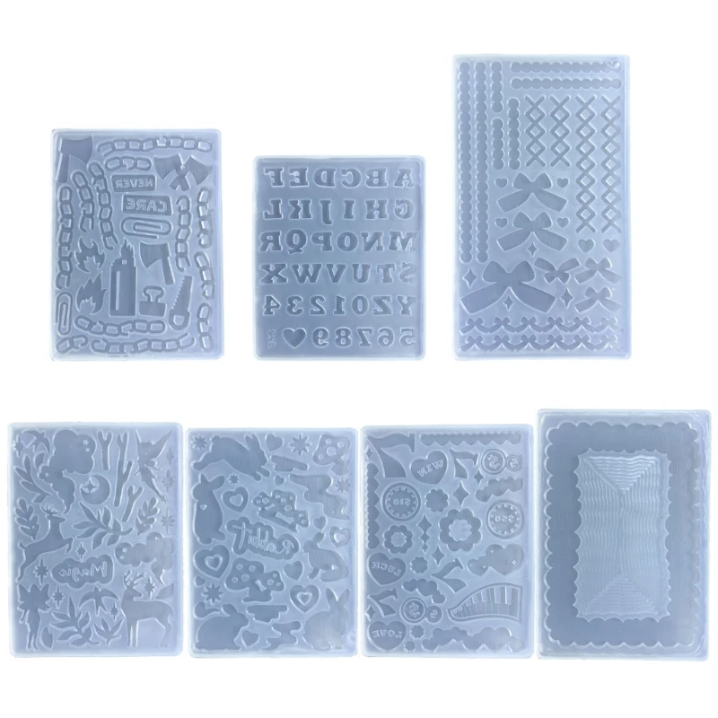 

Resin Picture Frame Silicone Mold Quicksand Casting Molds Epoxy Resin Shaker Mold for Pendant Jewelry Decorations Making K3ND