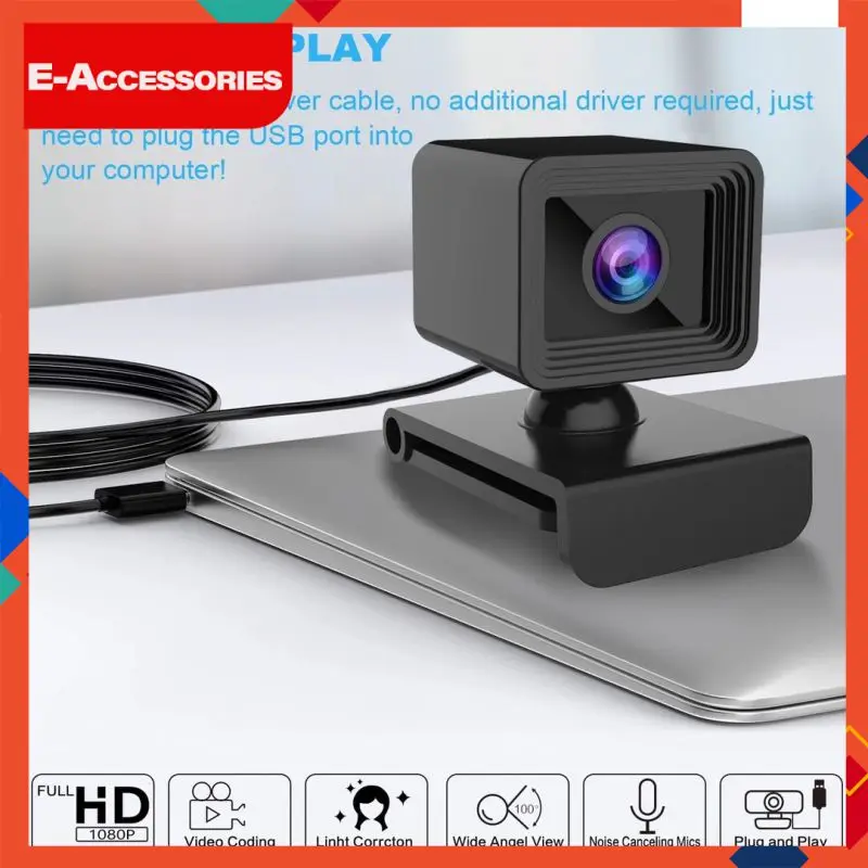 

Usb-веб-камера с микрофоном и фиксированным фокусом, 1080p