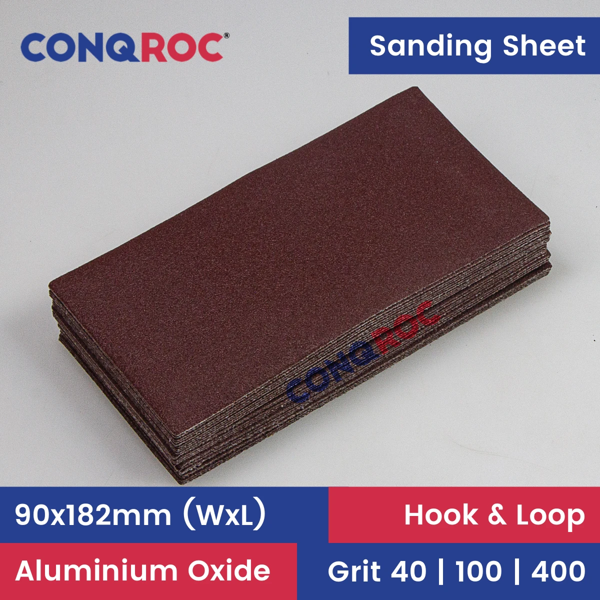 

25 шт. 90x182 мм Шлифовальные Листы оксид алюминия сухие шлифовальные бумаги крюк и петля зернистости 40 | 100 | 400