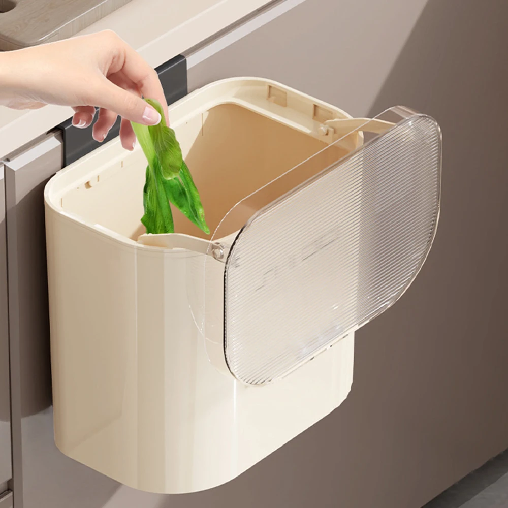 JYPS Кухонная корзина для мусора с крышкой Настенная компактная вторичной