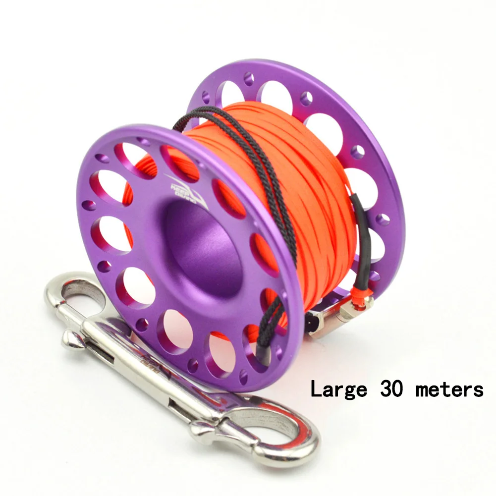 

Scuba Dive Finger Spool Reel With15/30m Line For Underwater Scuba Cave Drift Diving Safety Durable Swater Sport Equipment