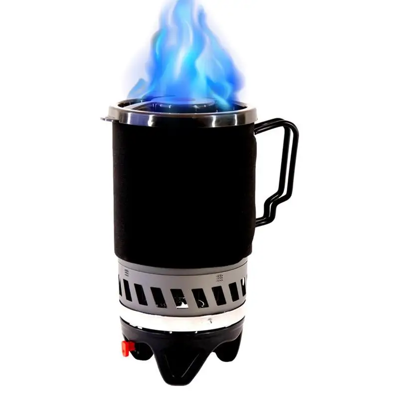 

Портативная мини-горелка для кемпинга, 1000 Вт, туристическая система для кемпинга, уличная изобутановая пропановая горелка, горячий котел для приготовления пищи