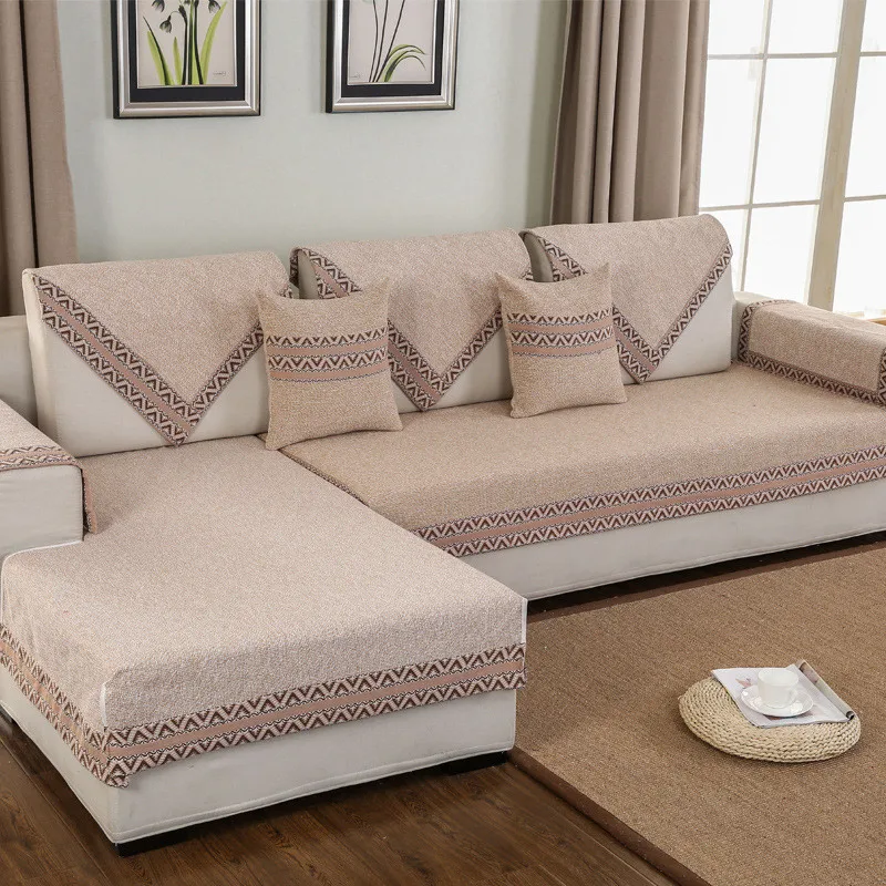 Европейский однотонный чехол для дивана подлокотник полотенце диван