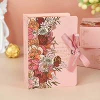 5pcs gift box 13x9x4 5cm weddingbirthday gift for guest flower embellishment packaging candybusiness goods boxes