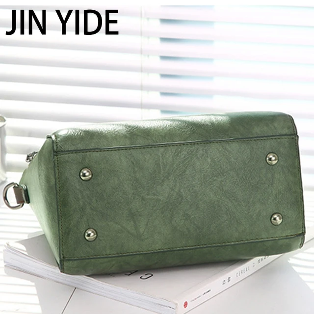JIN YIDE Leather Ladies HandBags Women Bag Totes Tassel Designer 4