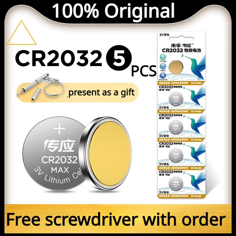 

5/10PCS 3V CR2032 Lithium Button Cell Battery BR2032 DL2032 CR2032 Button Coin Cell BatteriesFor Watches clocks calculator