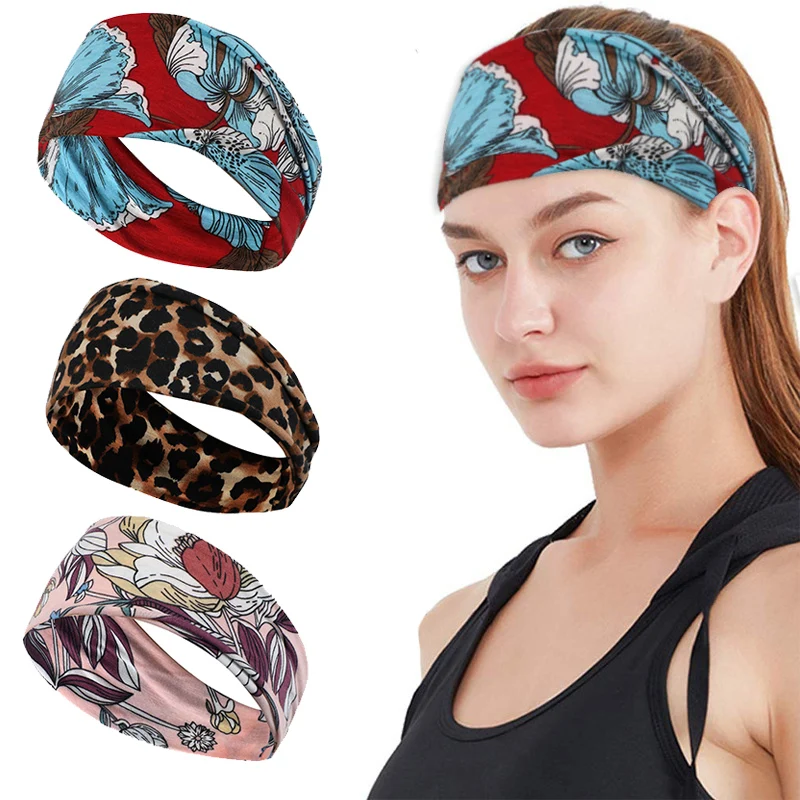 

New Milk Silk High Quality Yoga Hair Bands Sport Elastic Headbands Running Outdoor Hair Accessory Wide Headband Stretch Ribbon