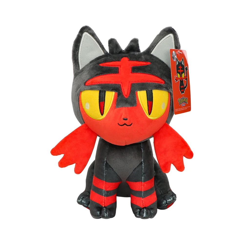 Фото Оригинальные плюшевые игрушки Pokemon Litten Eevee Leafeon Sylveon Umbreon Gengar Jolteon Lapras Psyduck Popplio Peluche, подарки для детей №4