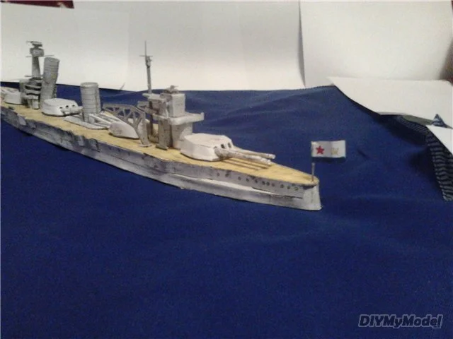 DIYMyModeI Советская Октябрьская революция (gangut) боевой корабль сделай сам набор
