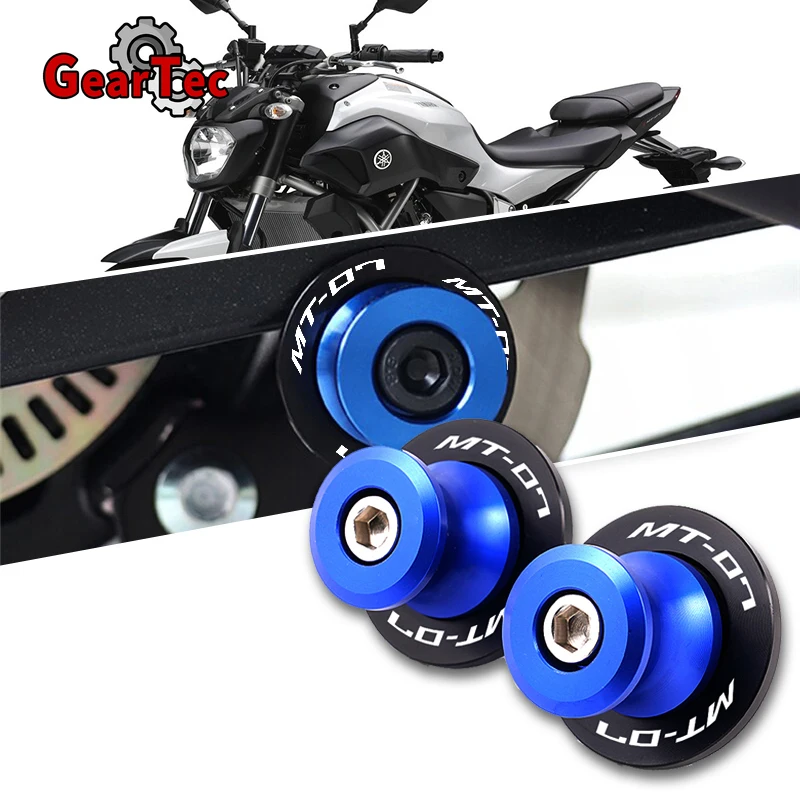 

For YAMAHA MT07 MT 07 FZ07 Tracer 7 2014-2020 2019 Motorcycle Accessories CNC Aluminum 6mm Swingarm Spool Slider Stand Screw