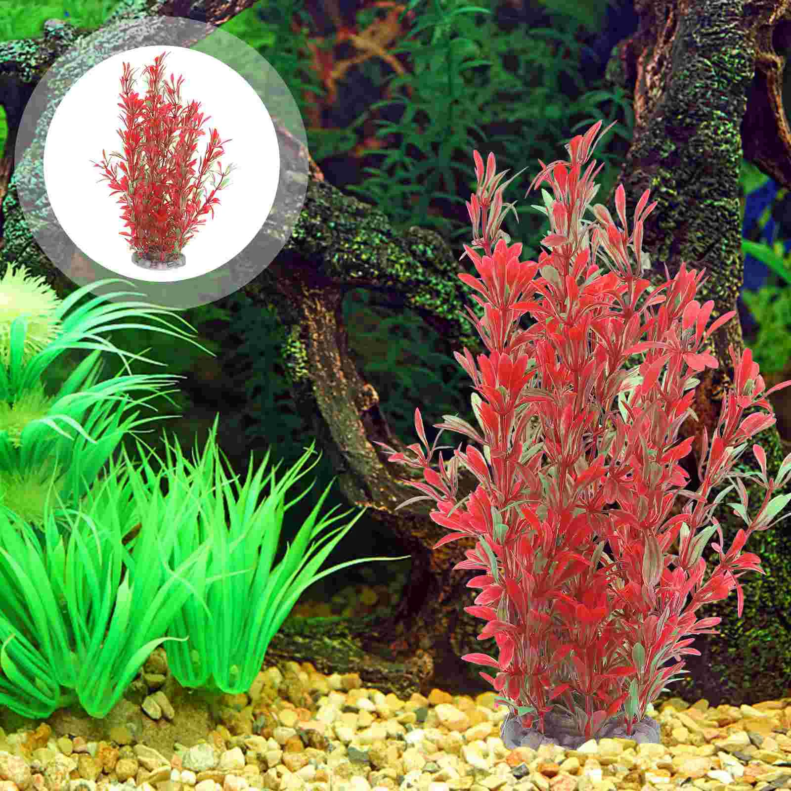 

Fish Tank Plants Accessories Decorations Artificiales Para Betta Aquarium Large