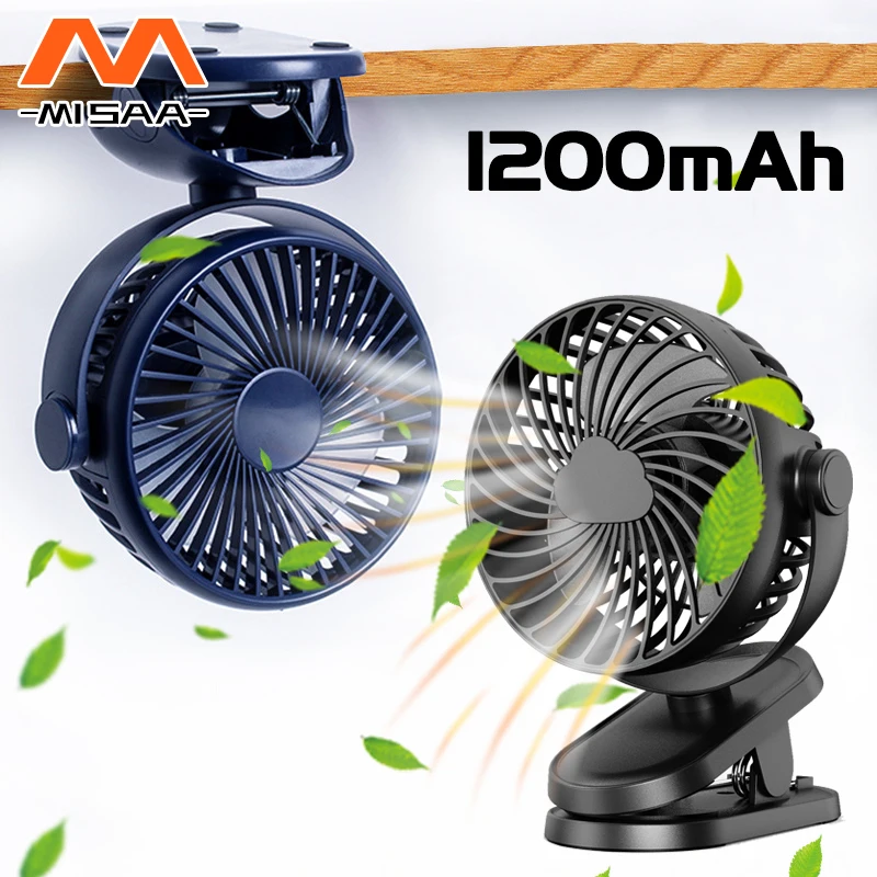 

Portable Fan USB Rechargeable Table Fan Clip-on Mini Desk Fan Adjustable Electric Air Fan Student Dormitory Cooler Ventilador