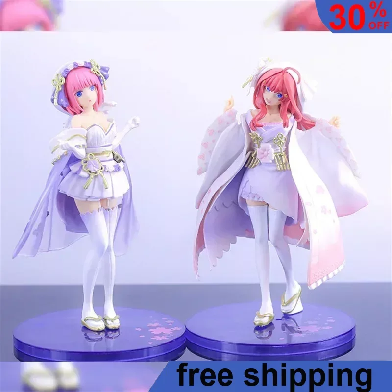 

22cm The Quintessential Quintuplets Anime Figures Nakano Itsuki Nakano Nino Girl Action Figure Collection Model Doll Gift Toys