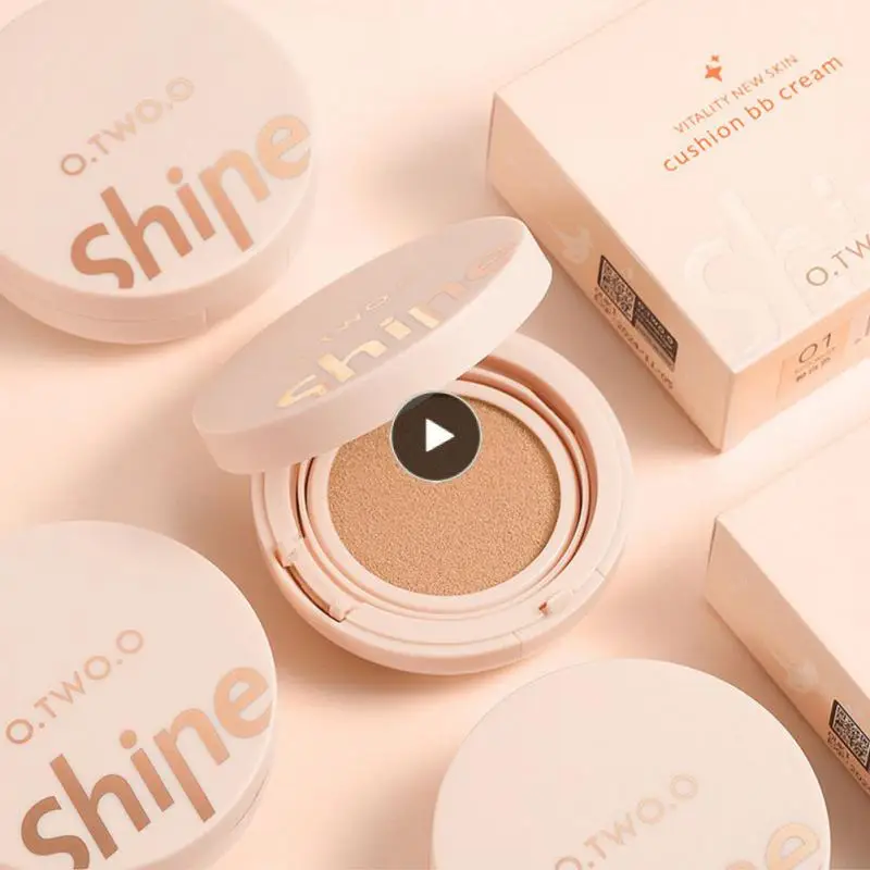 

Air Cushion BB Foundation Cream Concealer Dry Skin Moisturizing Natural Brighten Waterproof Anti-sweat Face Makeup TSLM1